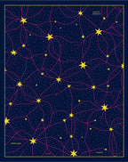 Deep Blue Starry Night Network Rug