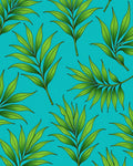 Lush Green Tropical Foliage Rug