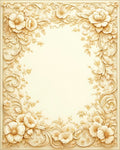 Antique Floral Swirls Embellished Rug