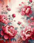 Grand Pink Floral Pattern Rug