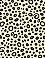 Hand-drawn Speckled Organic Abstract Design Rug