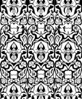 Bold Symmetric Black White Graphic Pattern Rug