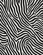 Bold Black White Zebra Stripes Rug
