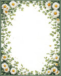Daisy Vine Floral Pattern Rug