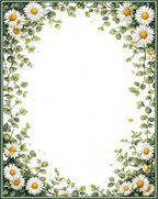 Daisy Vine Floral Pattern Rug