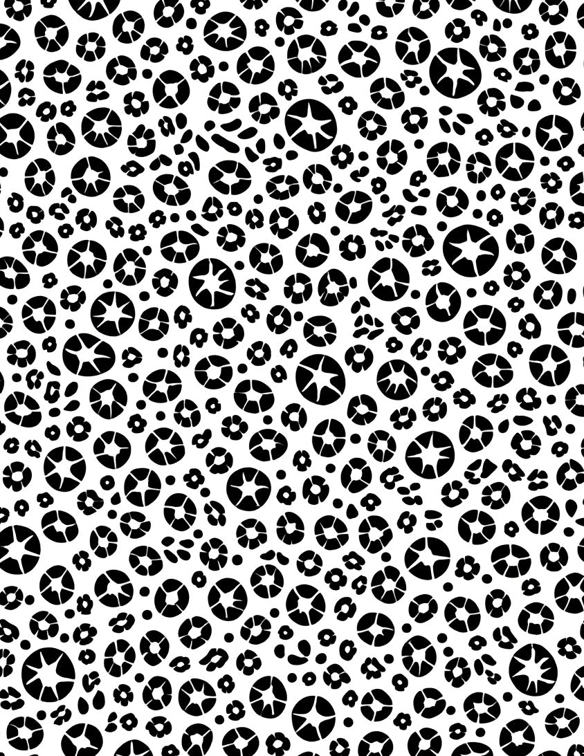 Abstract Starburst Floral Pattern Rug