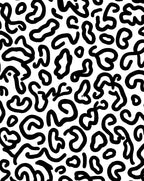 Abstract Brushstroke Leopard Pattern Rug