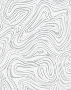 Abstract Swirls Soft Light Pattern Rug