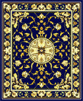 Ornate Floral Medallion Pattern Rug