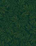 Deep Forest Leaf Pattern Rug