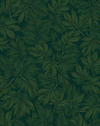 Deep Forest Leaf Pattern Rug