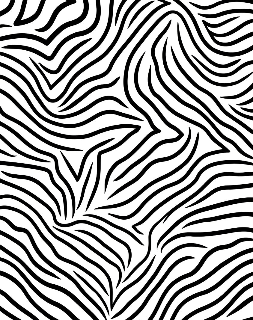 Wild Zebra Print Pattern Rug
