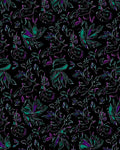 Rich Floral Pattern With Purple Teal Rug
