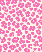 Bright Pink Animal Print Pattern Rug