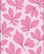 Pink Leaf Pattern Design Rug