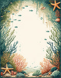 Undersea Coral Fish Pattern Rug