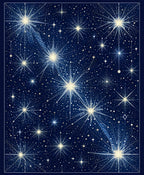 Celestial Starburst Pattern Design Rug