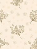 Delicate Floral and Leaf Pattern Rug