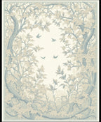 Verdant Woodland Birds Pattern Rug