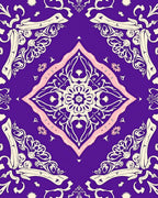 Elegant Floral Mandala Design Rug