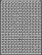 Black Whiplike Patterned Modern Rug