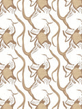Abstract Tan Wood Grain Pattern Rug