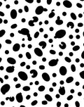 Bold Black White Spot Pattern Rug