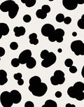 Classic Black And White Spot Pattern Rug