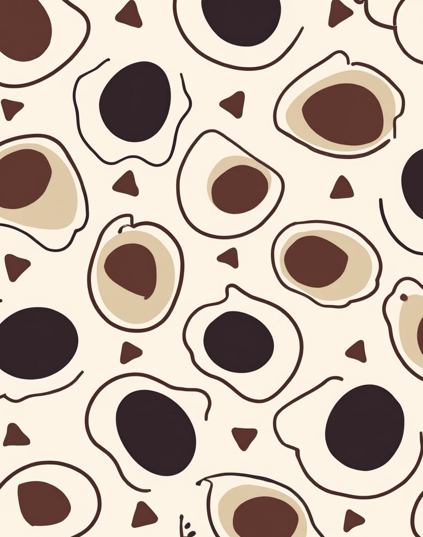Abstract Organic Shapes Pattern Rug