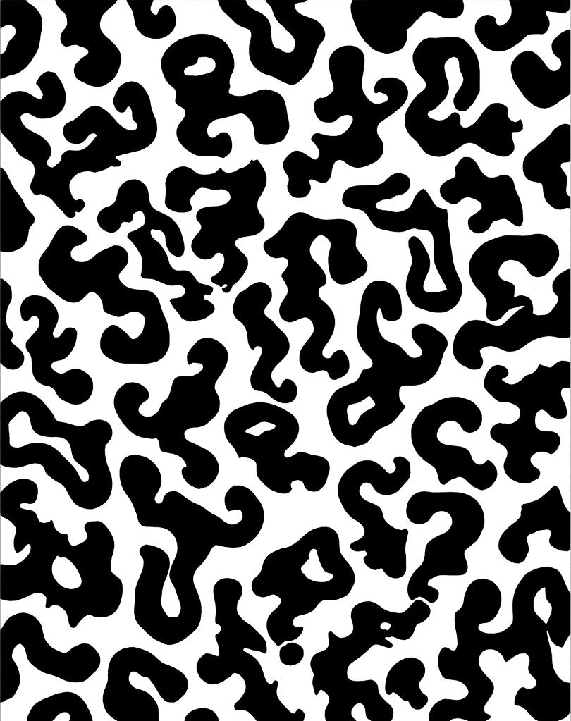 Abstract Organic Swirl Pattern Rug