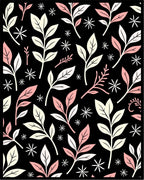Botanical Floral Pattern Rug