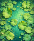 Emerald Lily Pad Water Garden Rug