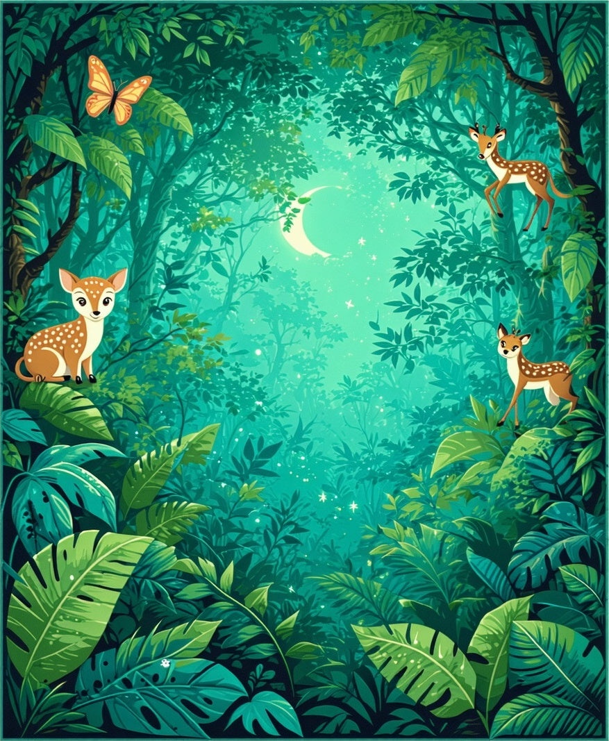 Enchanted Forest Nature Scene Rug