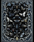 Art Nouveau Insect Floral Pattern Rug