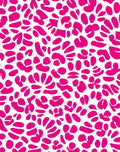Bold Pink Abstract Floral Pattern Rug