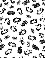 Tribal Inspired Abstract Pattern Rug