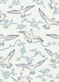 Birds And Swirls Pattern Rug