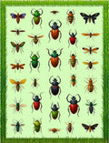Vibrant Insects Nature Pattern Rug