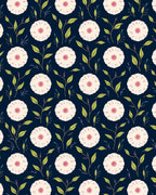 Pale Floral Branch Design Rug