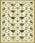 Intricate Floral Vine Garden Pattern Rug