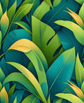 Tropical Leaf Pattern Design Rug