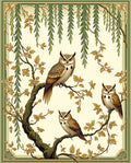 Nature Scene Owl Pattern Rug