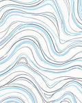 Fluid Lines Abstract Pattern Rug