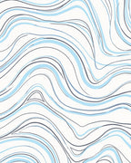 Fluid Lines Abstract Pattern Rug