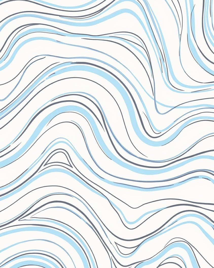 Fluid Lines Abstract Pattern Rug