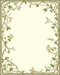 Ornate Floral Vine Design Rug