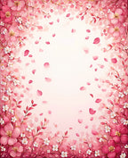 Pink Blossom Branch Floral Design Rug