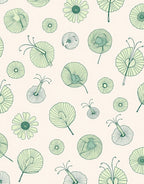 Delicate Floral Swirls Pattern Rug