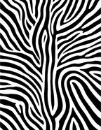 Bold Black White Stripe Pattern Rug