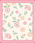 Pastel Floral Vine Pattern Rug